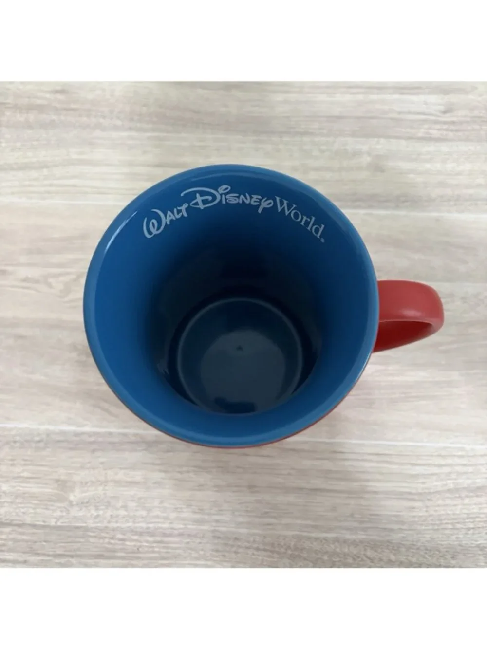 Disney Parks Mickey Mouse Red Silhouette Pattern Ceramic Coffee Mug